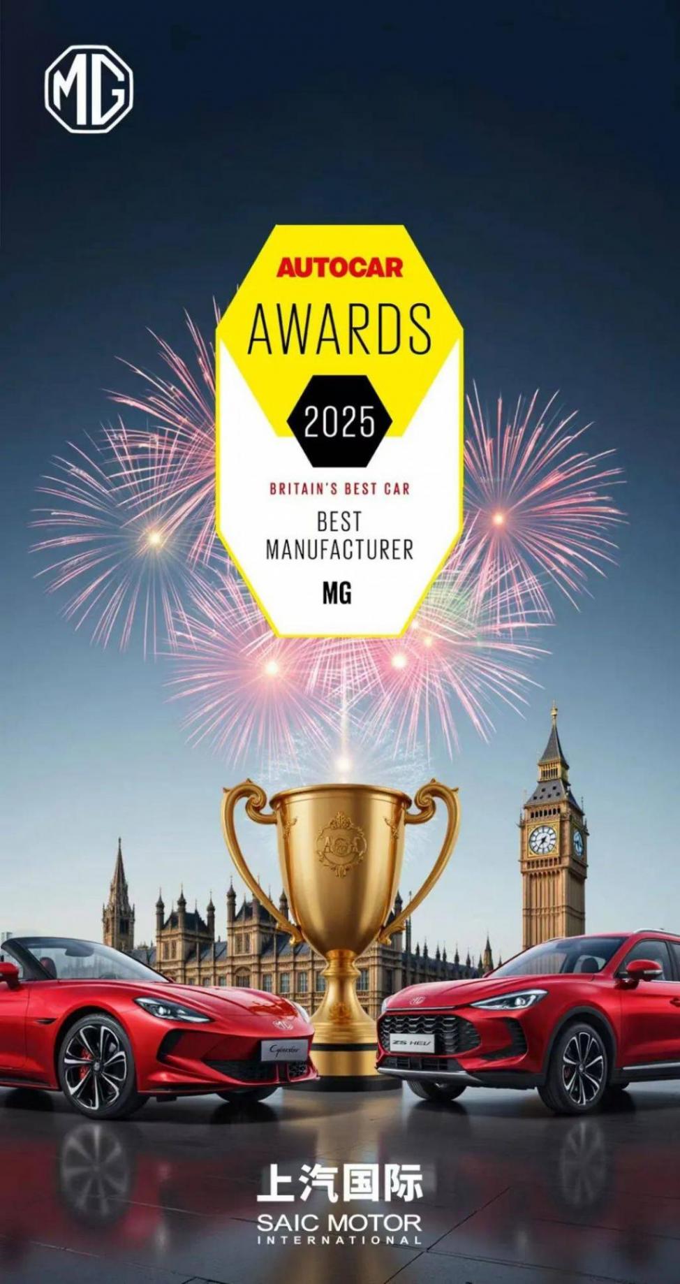 上半年銷量首次超越特斯拉,上汽MG成為歐洲最暢銷的中國品牌并非偶然
