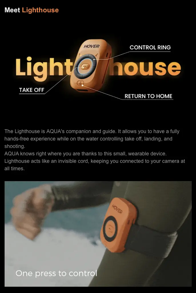 999美元起零零科技HOVERAir AQUA無人機發布