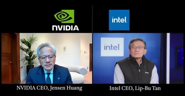 黃仁勛:與英特爾合作將為英偉達開拓核顯筆記本電腦市場