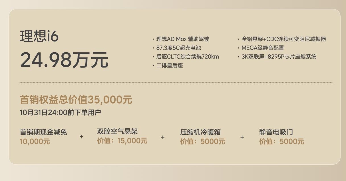 理想i6撕開25萬級純電真相:不堆配置,把技術砸進用戶痛點