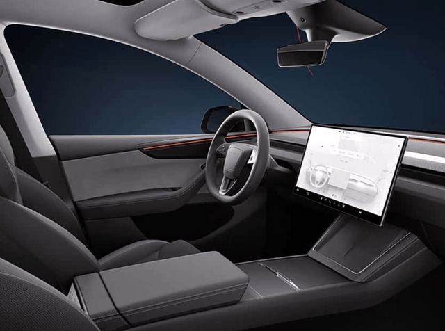 廉價版特斯拉Model Y內(nèi)飾曝光!有望11月上市,預估降價3.5萬